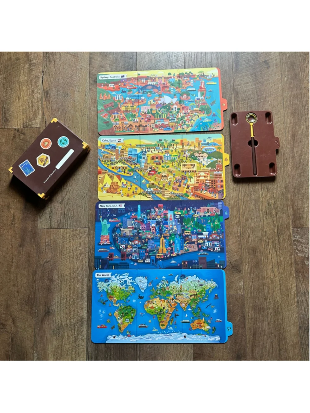Osmo Detective Agency Kids Educational Geography Game World Maps & Magnifying Gl